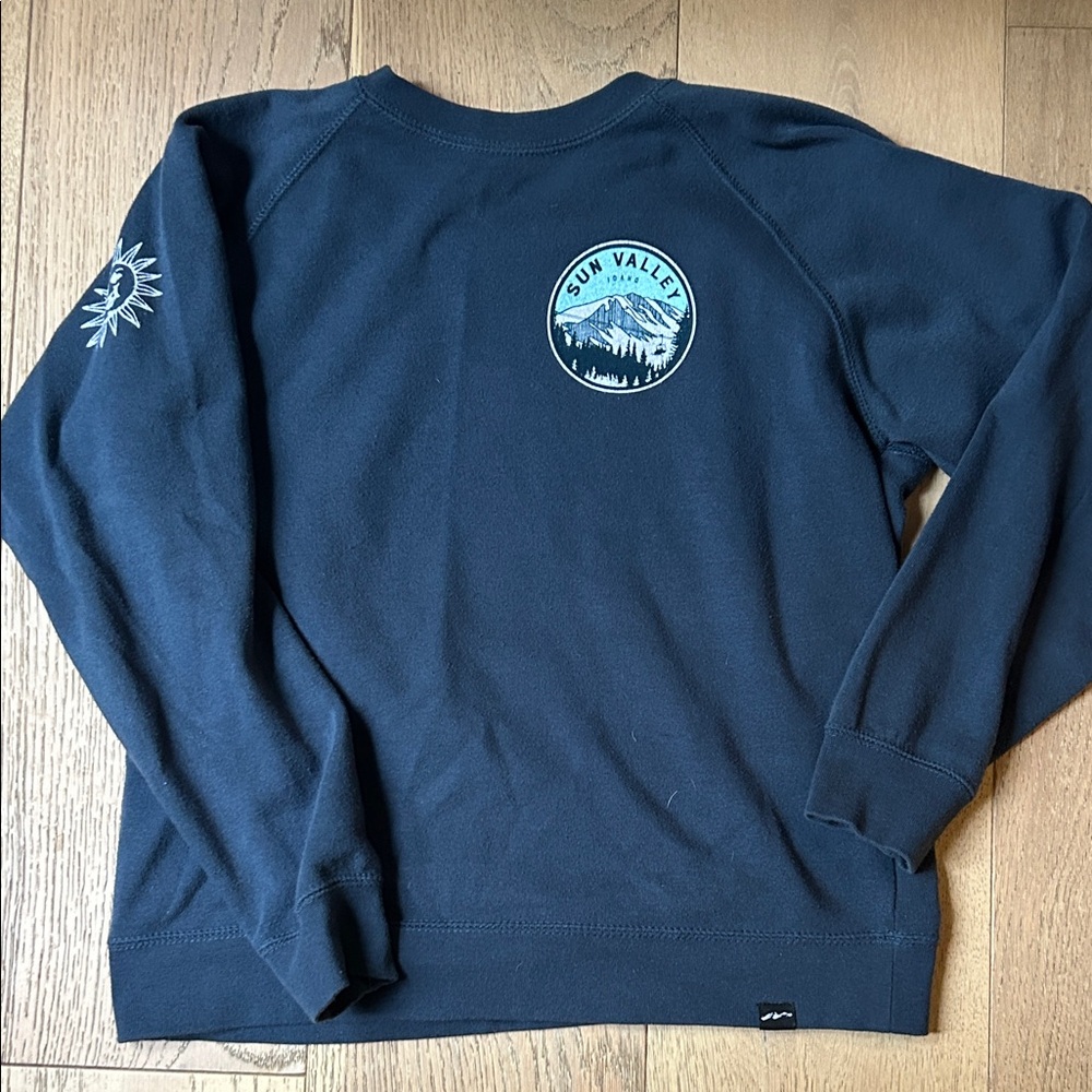 Techstyles Sun Valley Idaho crew neck fleece sweatshirt